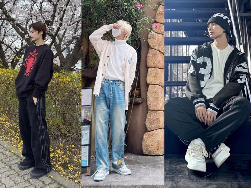 8 Inspirasi Outfit Celana Oversized ala Jun SEVENTEEN, Super Catchy!