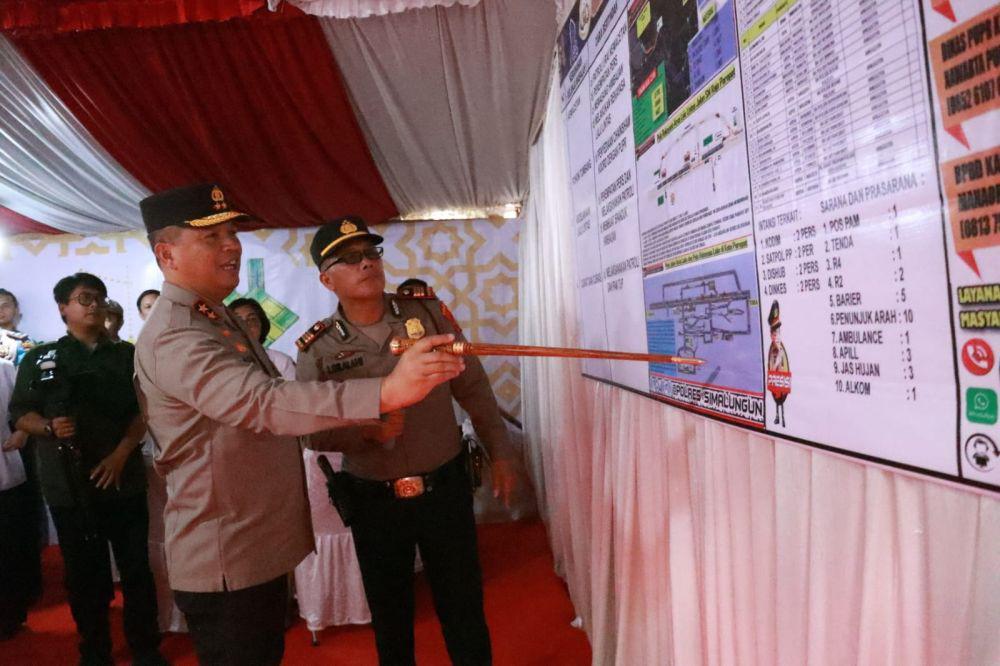 Kapolda Tinjau Kesiapan Pos Pelayanan Operasi Ketupat Toba di Prapat
