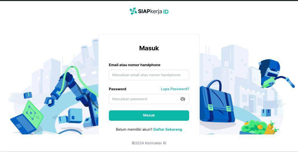Halaman profil akun SIAPkerja (Tangkapan layar situs SIAPkerja)