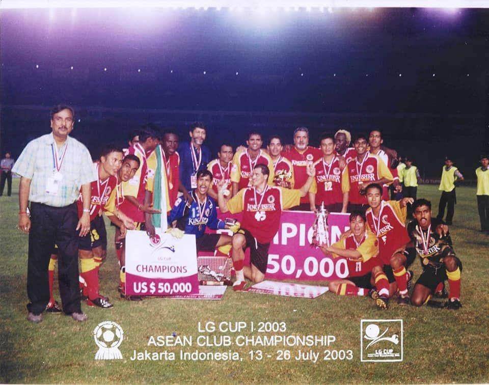 East Bengal (India) saat menjadi juara ASEAN Club Championship 2003 yang berlangsung di Jakarta. (Dok. Istimewa)