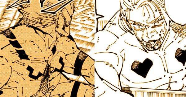 Sukuna terdistraksi akibat pengaruh Heart Catch Larue ( Dok. Shueisha / Jujutsu Kaisen )