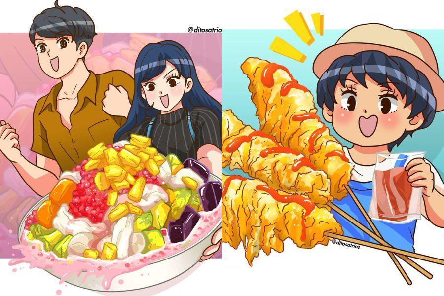 14 Ilustrasi Menu Takjil yang Akan Dikangenin Setelah Ramadan, Relate?