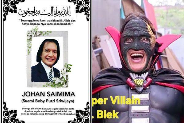Aktor Johan Saimima, Pemeran Mr. Blek di Saras 008, Meninggal Dunia