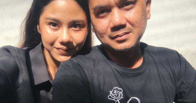 Nadin dan ayahnya Raja Harahap (Instagram.com/cakecaine)
