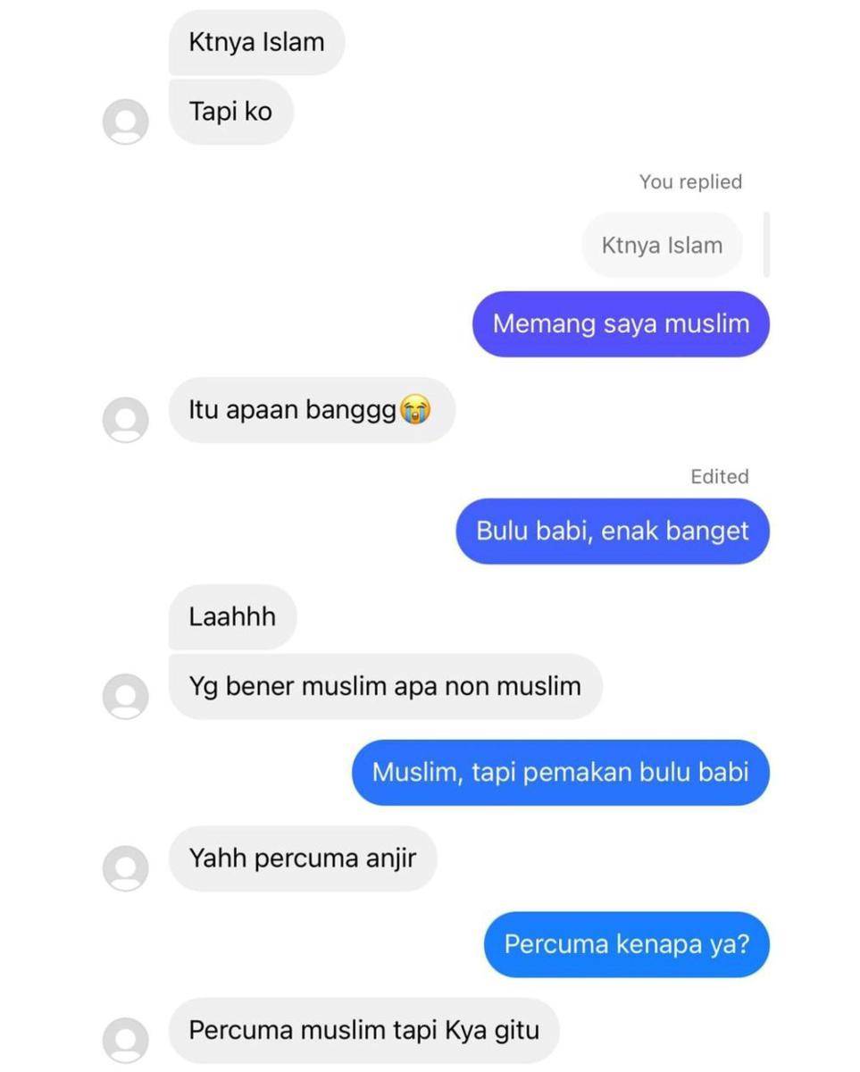 isi DM Medy Renaldy setelah makan bulu babi (instagram.com/medyrenaldy)