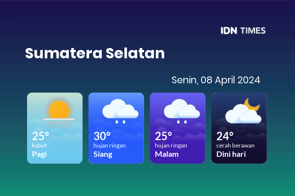 Cuaca Hari Ini 8 April 2024: Palembang Kabut Pagi Hari