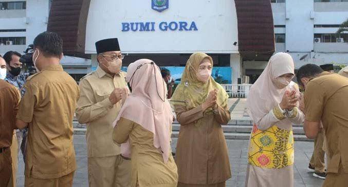 Ilustrasi halal bihalal ASN Pemprov NTB. (dok. Istimewa)