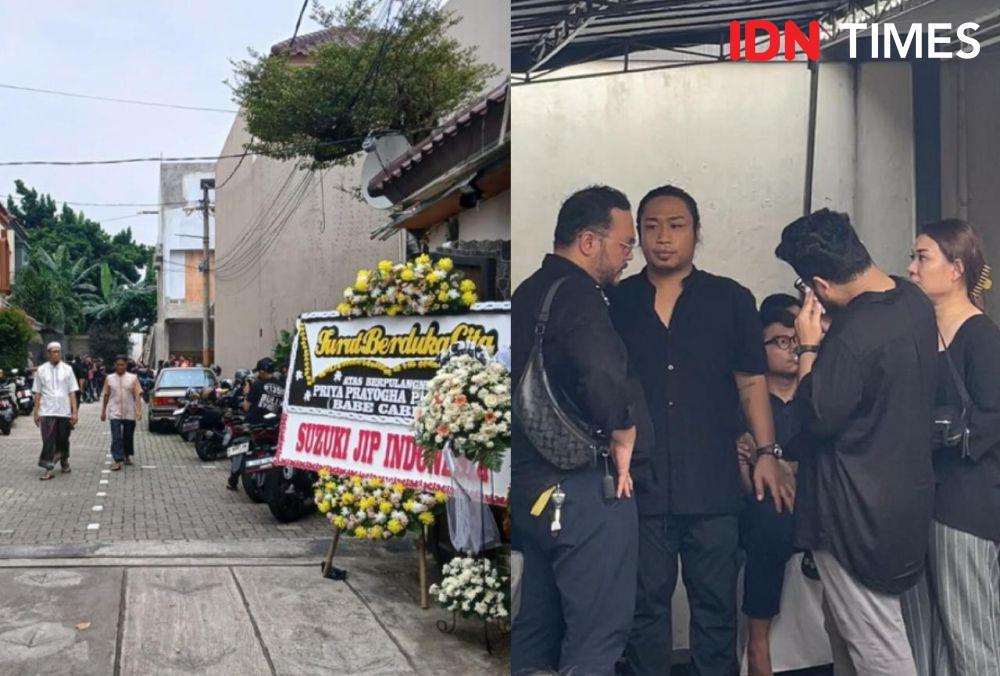 7 Potret Suasana Rumah Duka Almarhum Babe Cabita, Penuh Kerabat Komika