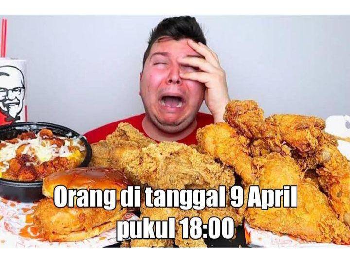 meme buka puasa terakhir Ramadan (instagram.com/lawakscience)