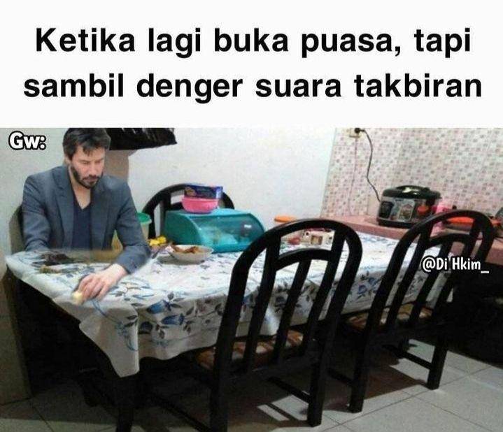 meme buka puasa terakhir Ramadan (instagram.com/lawakscience)