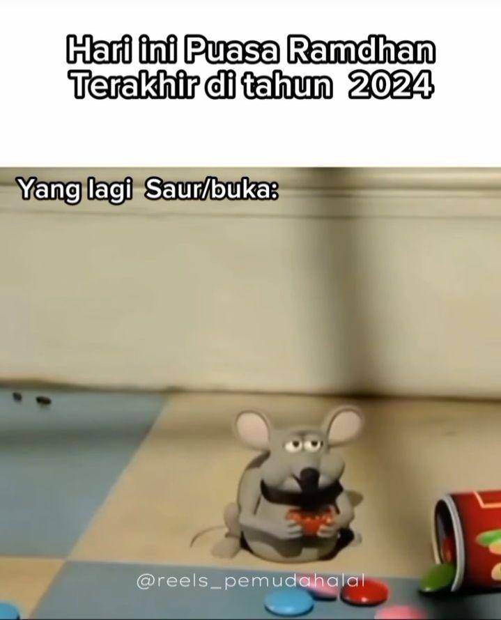 meme buka puasa terakhir Ramadan (instagram.com/reels_pemudahalal)