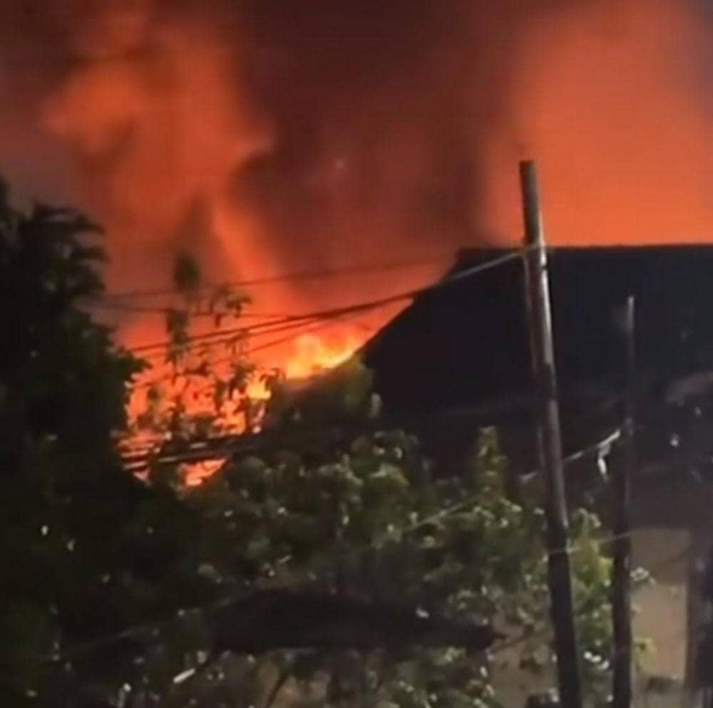 Musibah kebakaran di wilayah Puncak Sekuning, Lorok Pakjo Palembang (Dok: istimewa)