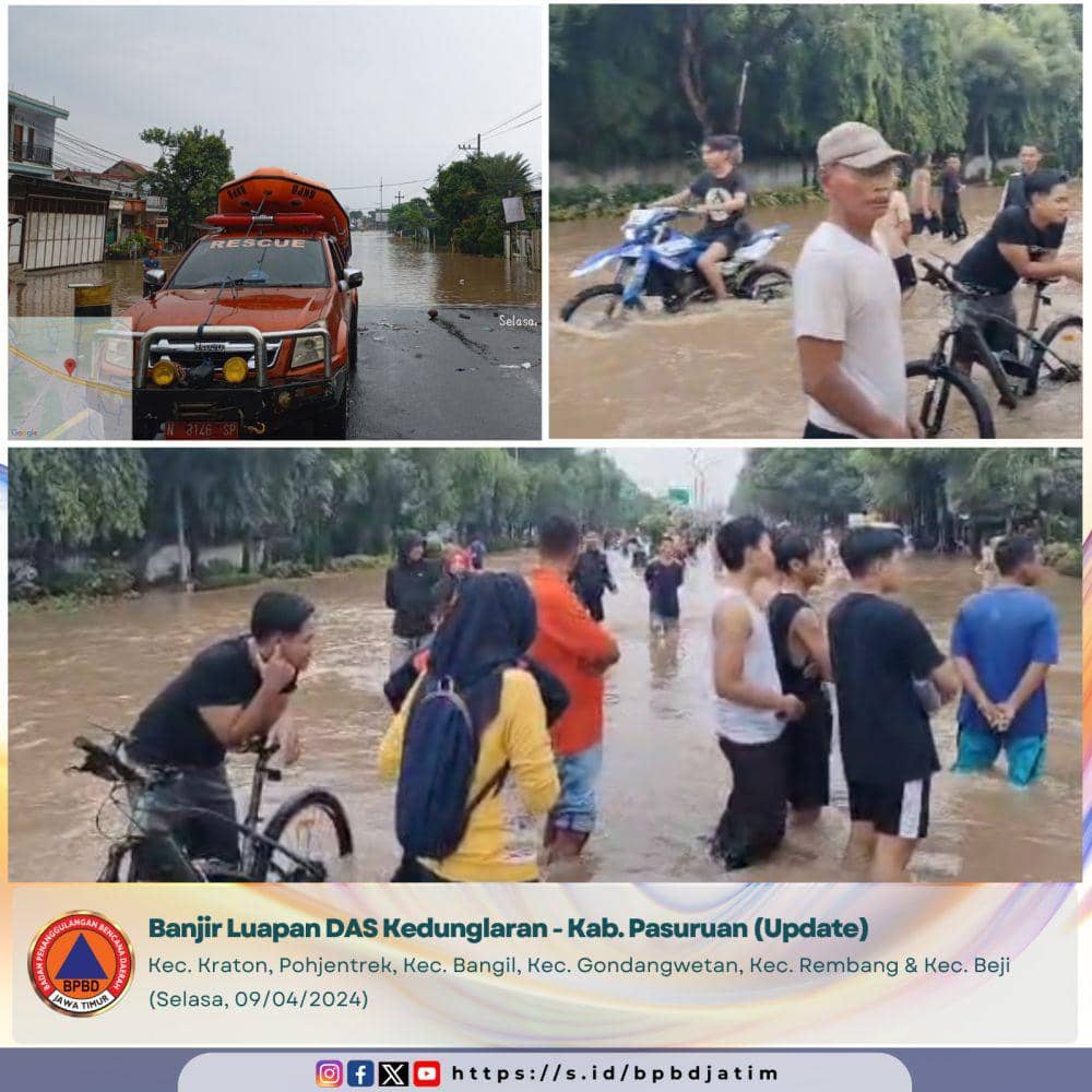 Banjir di Pasuruan. Dok. BBD Jatim.