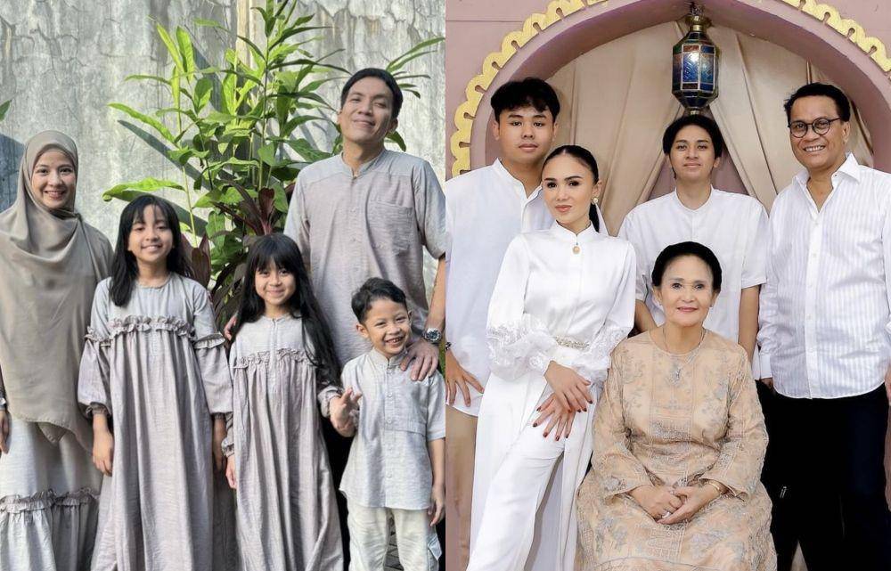 potret artis rayakan Lebaran 2024 bersama mantan suami/istri (Instagram.com/desta80s | Instagram.com/yunishara36)