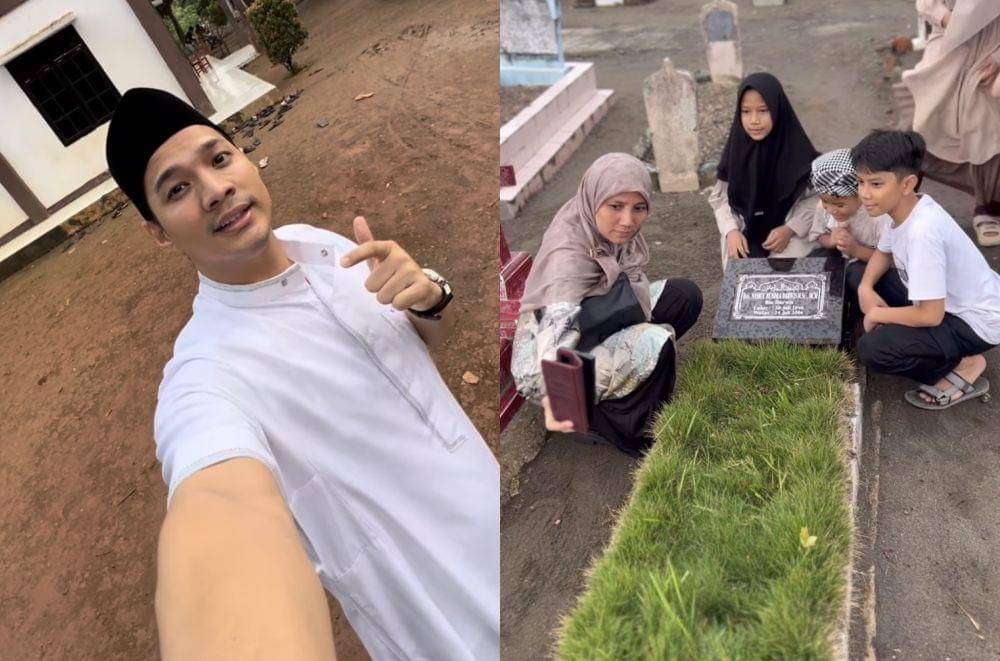 potret artis ziarah di hari pertama Lebaran 2024 (Instagram.com/fauzan_nasrul)