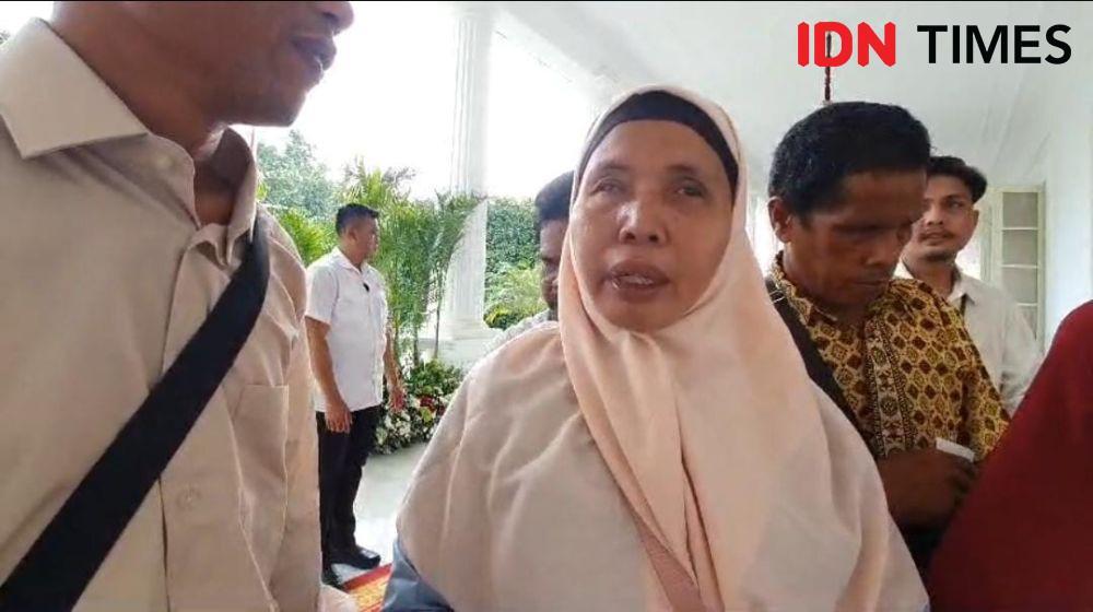 Hadir di Open House Istana, Tunanetra Merinding Salaman dengan Jokowi
