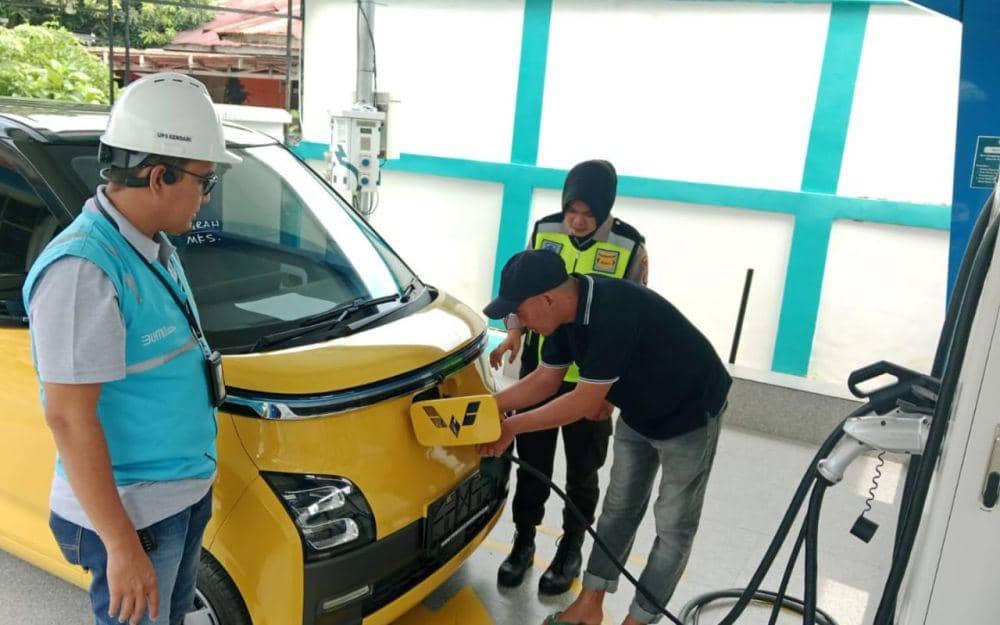 Penggunaan SPKLU di Sulselrabar Naik Tiga Kali Lipat selama Arus Mudik