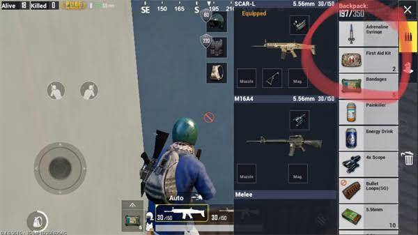potret medkit di inventori (Level Infinite/PUBG Mobile)