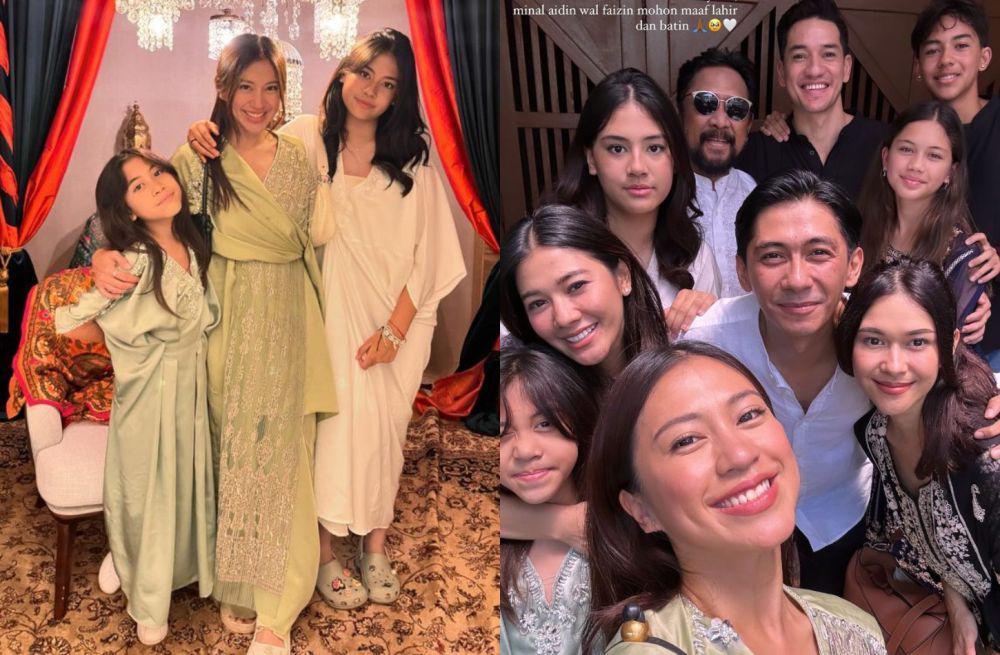 7 Momen Lebaran Tyna Dwi Jayanti, Rayakan dengan Keluarga Mirdad