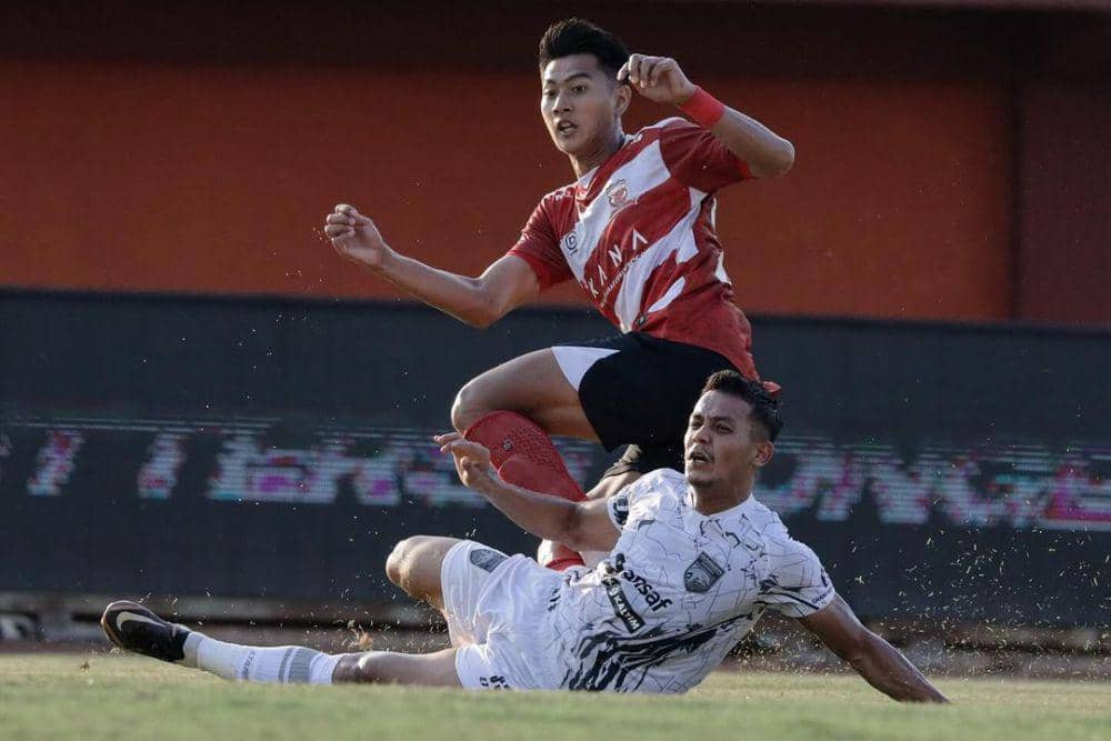 Madura United dalam laga menghadapi Borneo FC pada putaran pertama Liga 1 2023/2024. (instagram.com/maduraunited.fc)