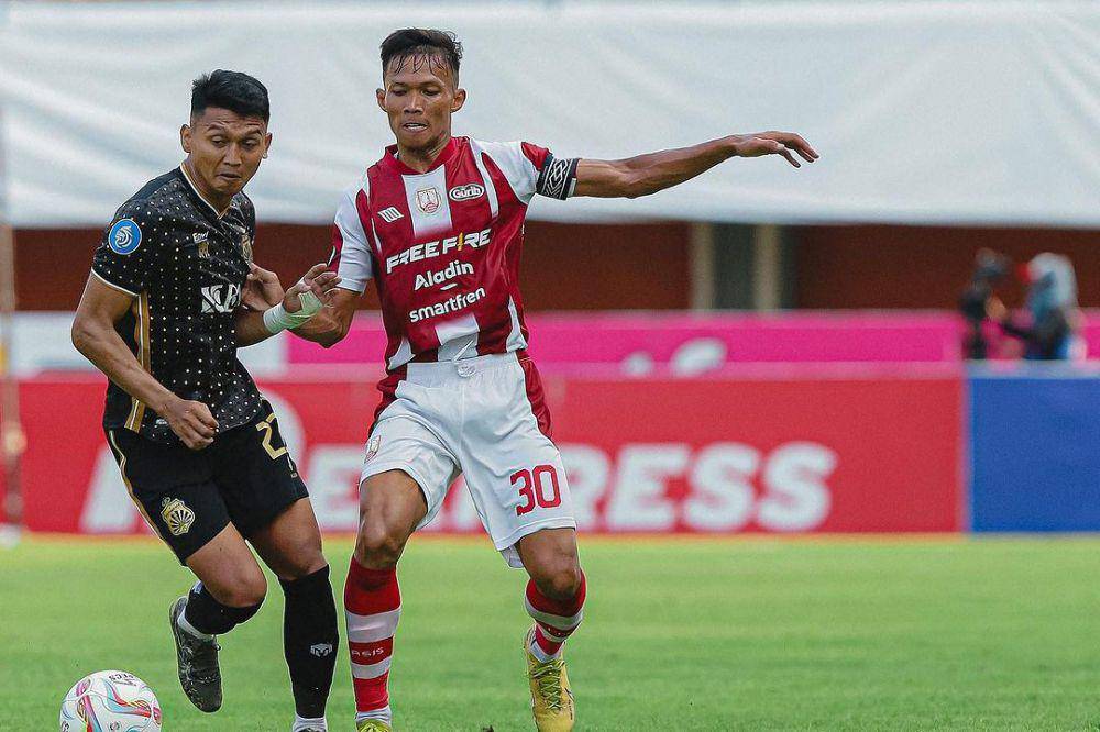 Persis Solo dalam laga menghadapi Bhayangkara FC pada putaran pertama Liga 1 2023/2024. (instagram.com/persisofficial)