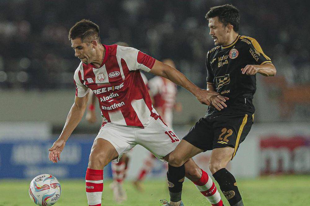 Persis Solo dalam laga menghadapi Persija Jakarta pada putaran pertama Liga 1 2023/2024. (instagram.com/persisofficial)