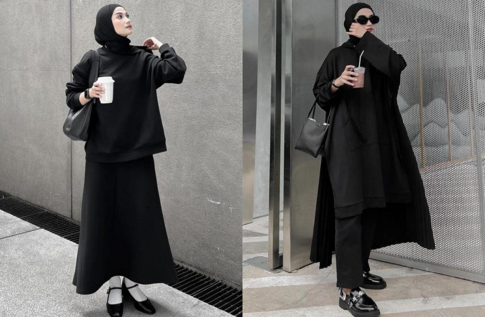 9 Ide All Black Outfit ala Anggita Kusuma Dewi, Super Stunning!