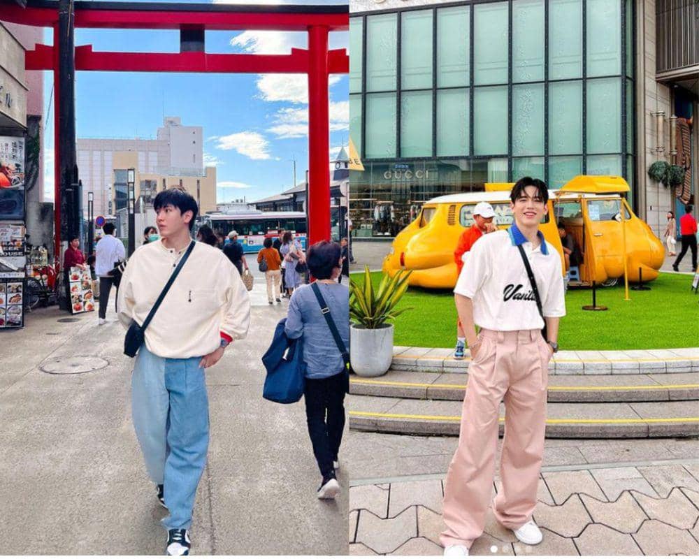 7 Ide OOTD Pakai Oversized Pants ala New Thitipoom