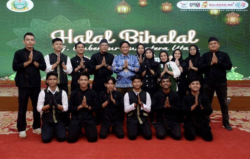 Suasana halal bihalal Pemprov Sumut (Dok. Humas Pemprov Sumut)