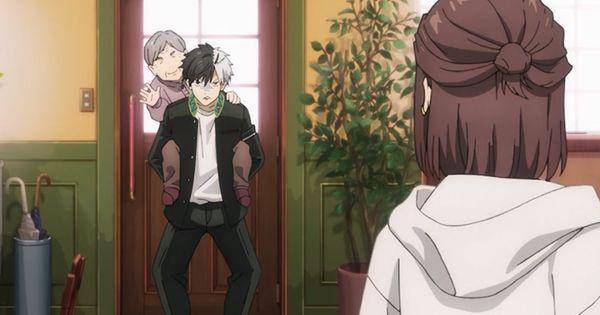 Sakura mengantar seorang nenek ( Dok. CloverWorks / Wind Breaker )