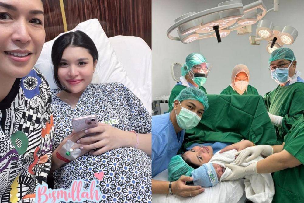 Debby Pramestya melahirkan (Instagram.com/dewibamsoet)