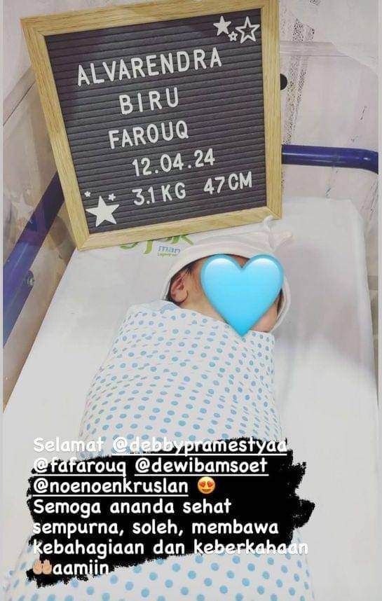 Debby Pramestya melahirkan (Instagram.com/tasyathalita)