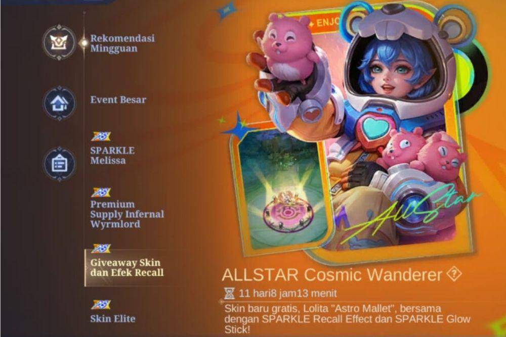 event ALLSTAR Cosmic Wanderer di Mobile Legends (dok. Moonton/Mobile Legends: Bang Bang)