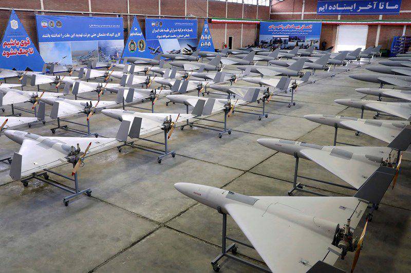 ilustrasi drone tempur Mohajer-10 milik Iran. (dok. Iran Government)