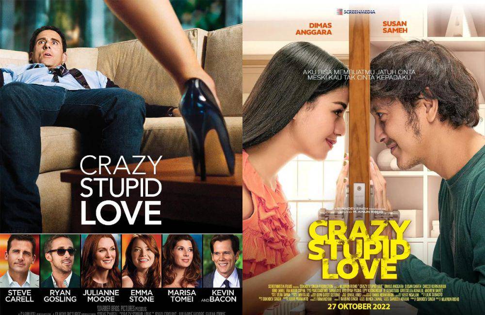 kolase poster film Crazy, Stupid, Love (dok. Warner Bros. Pictures/Crazy, Stupid, Love | dok. Screenmedia Films/Crazy, Stupid, Love)