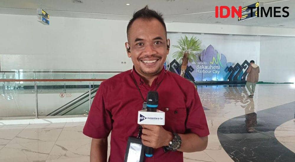 Ponidi Yusuf jurnalis Nusantara TV. (IDN Times/Martin L Tobing).