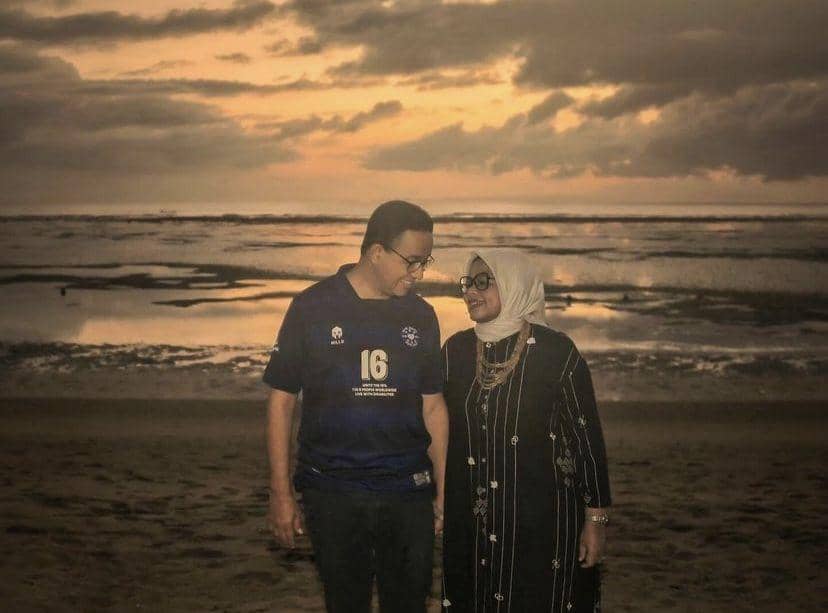 potret Anies Baswedan dan istri liburan di Bali (Instagram.com/aniesbaswedan)