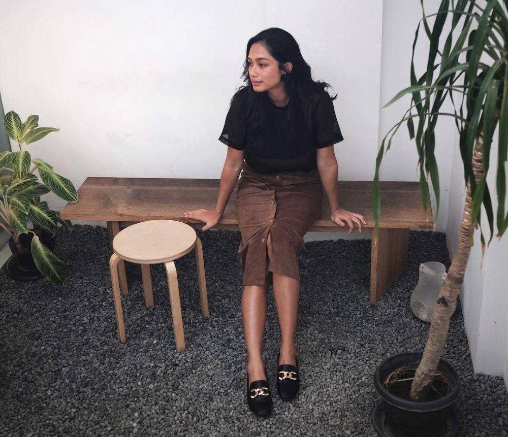 Inspirasi rok ala Faradina Mufti (Instagram.com/faradinamufti)