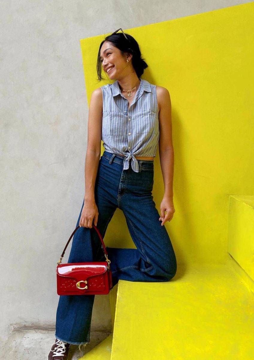 inspirasi outfit Faradina Mufti. (instagram.com/faradinamufti)