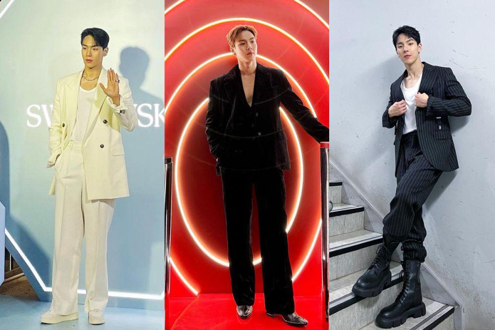 7 Inspirasi OOTD Blazer ala Shownu MONSTA X, Trendi dan Stunning!