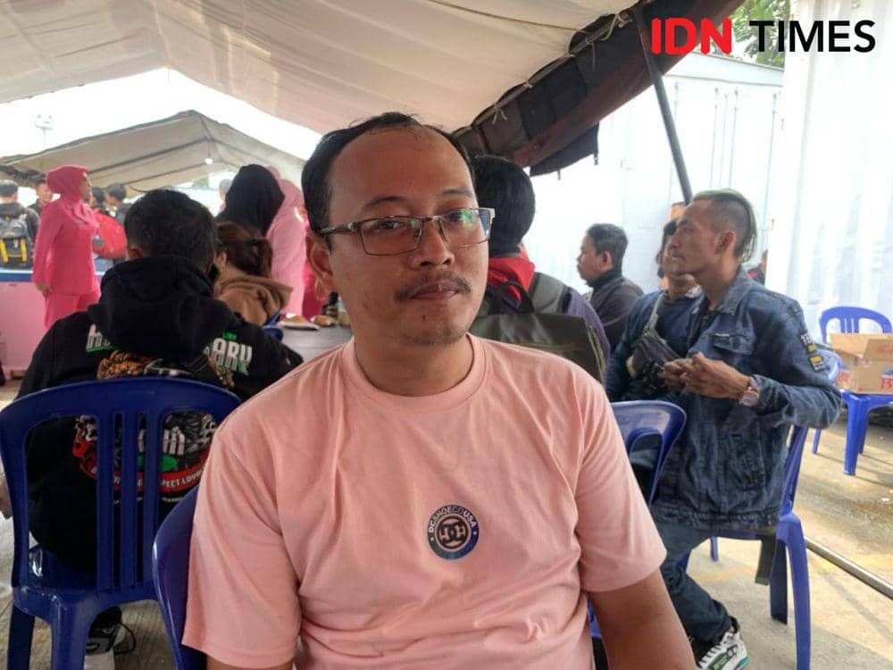 Pemudik di Pelabuhan Panjang, Dian Herdiana. (IDN Times/Rohmah Mustaurida)