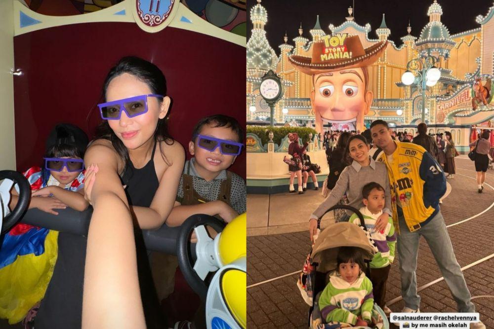 7 Momen Liburan Rachel Vennya dan Anak-anaknya ke Disneyland Tokyo