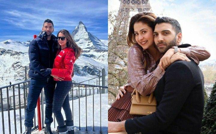 Malvika Raaj dan suami (instagram.com/malvikaraaj)