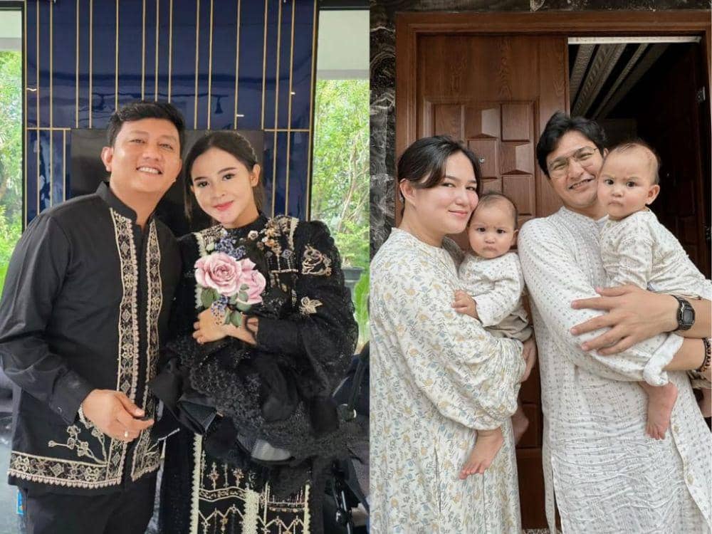 7 Potret Seleb Rayakan Lebaran Perdana Bareng Anak, Jadi Ortu Siaga!