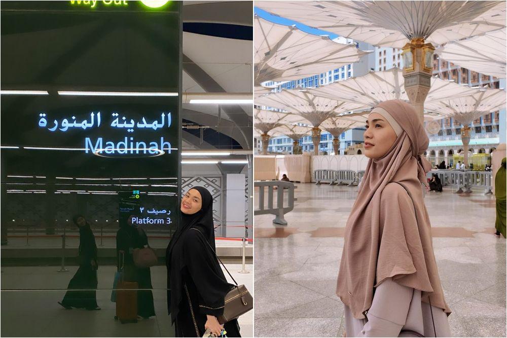 10 Momen Violenzia Jeanette Umrah setelah Lebaran, Healing Terbaik!