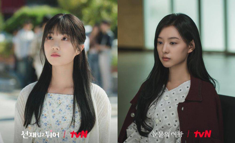Kim Hye Yoon di drama Lovely Runner (Dok. tvN/Lovely Runner) | Kim Ji Won di drama Queen of Tears (Dok. tvN/Queen of Tears)