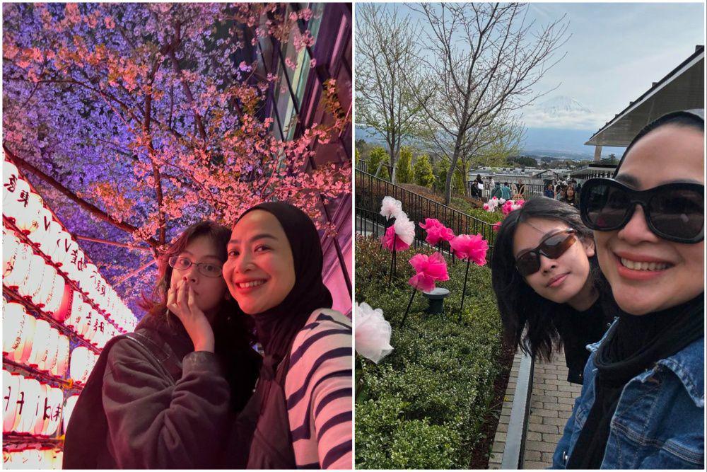 10 Potret Feni Rose dan Anaknya Liburan ke Jepang, Kompak!
