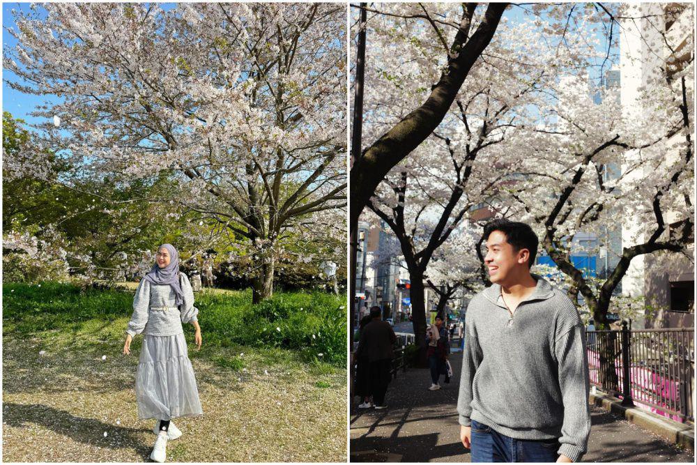 7 Seleb Melihat Sakura saat Liburan ke Jepang April 2024, Indah!