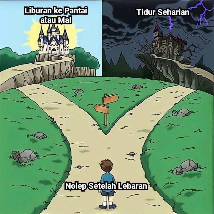 meme liburan Lebaran (dok. pribadi/Iip Afifullah)