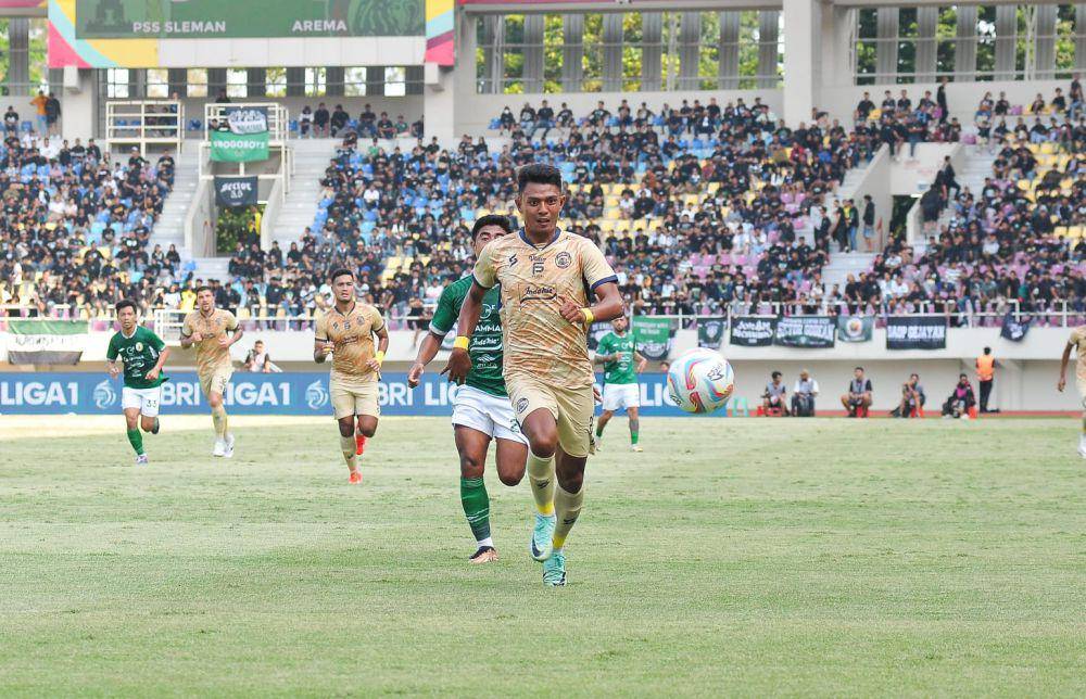 Pertandingan antara Arema FC melawan PSS Sleman. (Dok. Media Officer Arema FC)